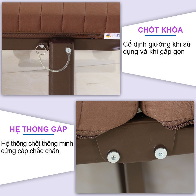 Giường gấp gọn đa năng - Chính hãng NIKITA - Mẫu Hàn Quốc HQBT65