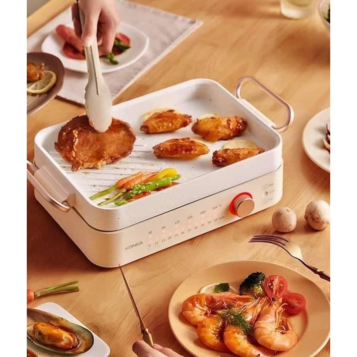 Nồi đa năng Ceramic Elcook 2 in 1 Hàn Quốc