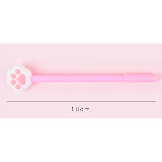Set 20 bút mực gel ngòi 0.5mm đầu gắn hình con vật đáng yêu