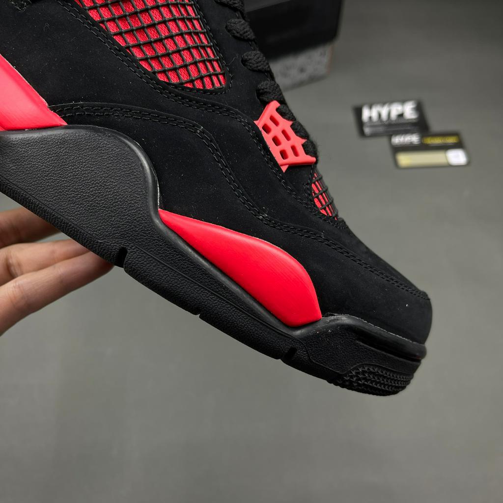 Giày Jordan 4 Red Thunder (JD4 đen đỏ) - HYPE SNEAKER | Phiên bản High Quality