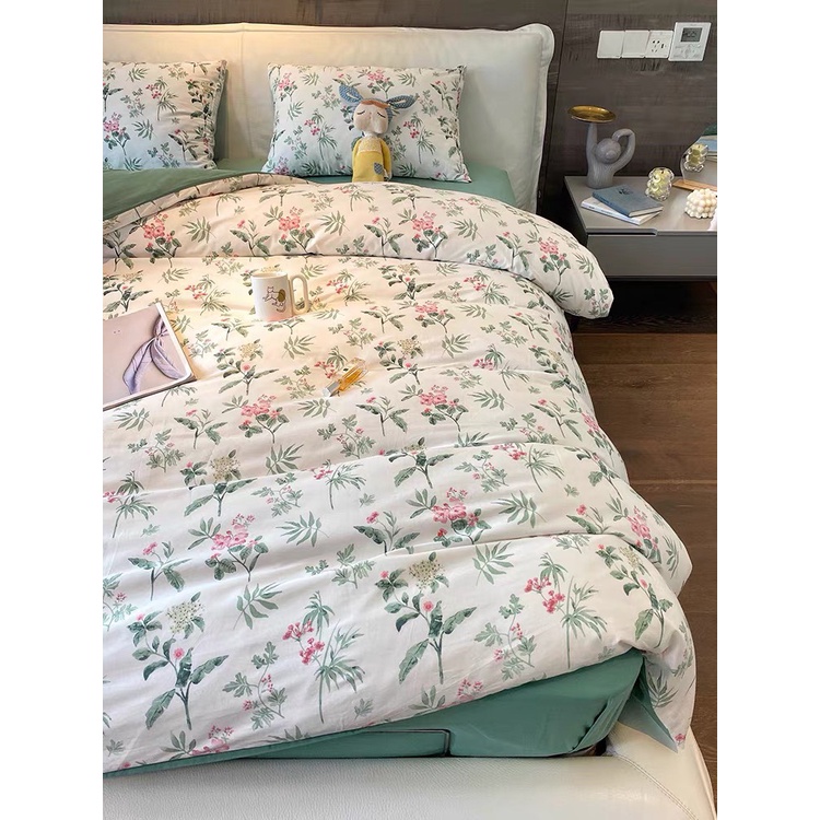 Chăn ga gối cotton living - 100% cotton hot hit loại 1