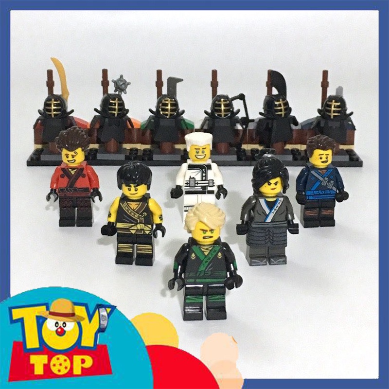 Đồ chơi lắp ráp COMBO 6 mini ninjago giáp kendo kiếm đạo luyện tập xếp hình Dcool 10059 - 10064