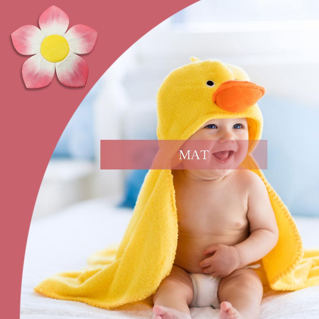 Đệm Lót Bồn Tắm Hình Bông Hoa Dễ Thương Giặt Được Tiện Dụng Cho Bé