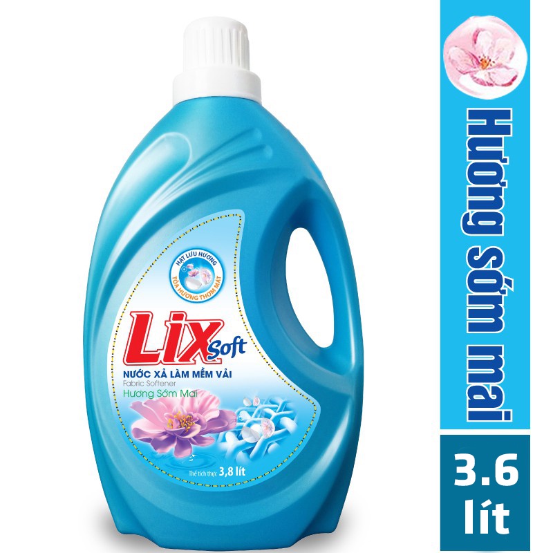 Nước Xả Vải LIX Hương Ban Mai 3.6L LSF36 - Lưu hương trên từng sợi vải