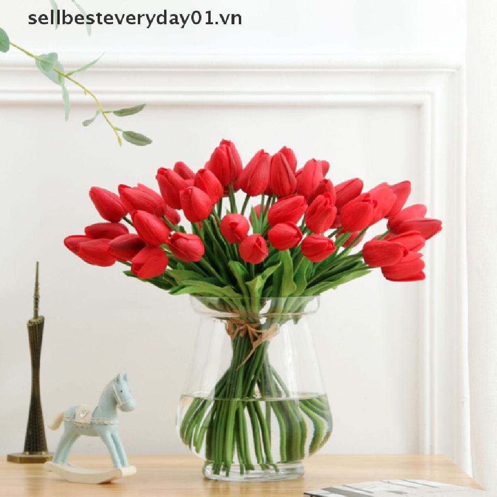 Bó Hoa tulip Giả Trang Trí Tiệc Cưới Xinh Xắn