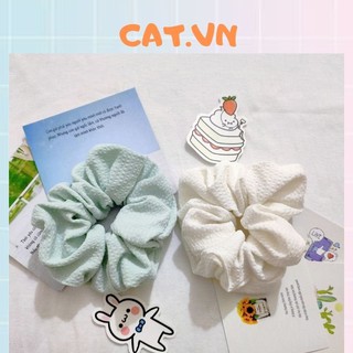 Cột tóc, Scrunchies đeo tay Cao Cấp thanh lịch phong cách Hàn Quốc