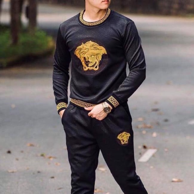 Bộ nam versace cao cấp ép vân