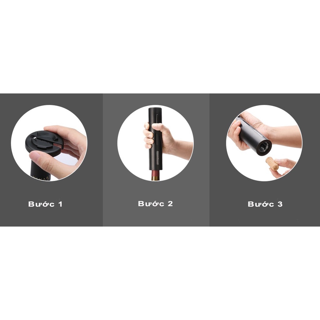 Bộ dụng cụ mở và bảo quản rượu vang Circle Joy CJ-TZ07, CJ-TZ08, CJ-TZ10