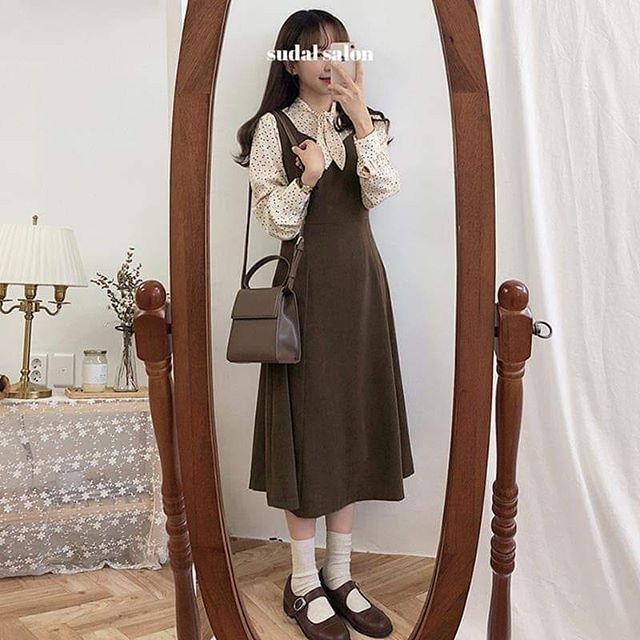 Set áo sơ mi và yếm