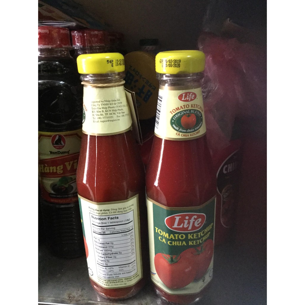 [Mã GROSALE55 giảm 8% đơn 500K] Tương cà Ketchup chai thủy tinh 330g