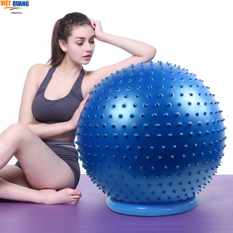 Bóng tập Yoga,Gym Gai Massage  Tặng Kèm Bơm Chân Không