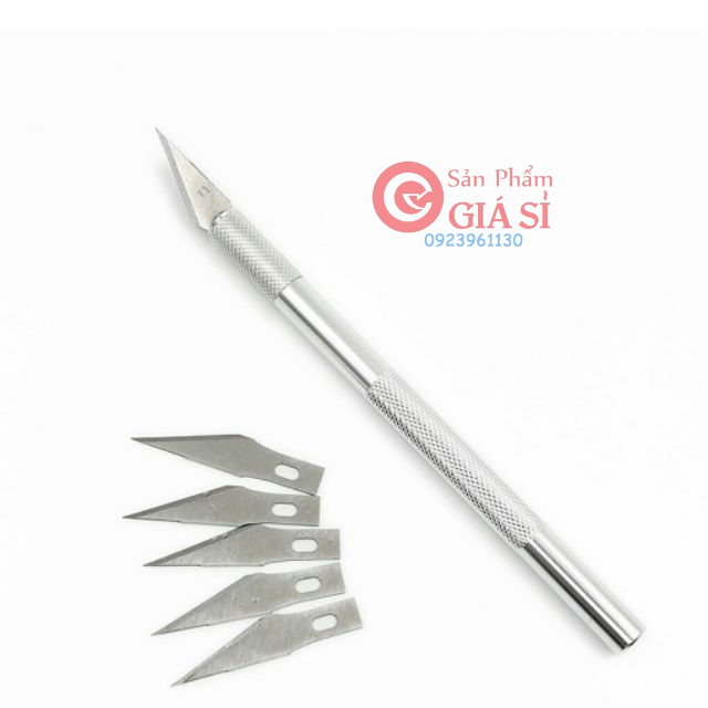 Dao trổ cán Bạc 6 lưỡi ❤️freeship❤️