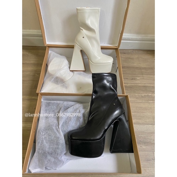 Boot cao gót Max Fax 14cm- đế tam giác cực ngầu