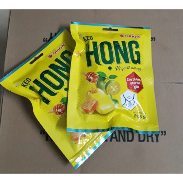 (SIÊU HOT) Kẹo Họng Quất Mật Ong Hàn Quốc Orion mẫu mã mới 87.5g 25 viên