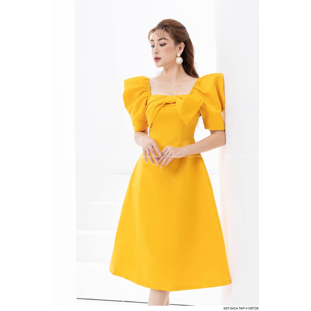 Váy đầm thiết kế nơ ngực cao cấp [ Có video + Ảnh thật ] The Shilla - K07-54C4