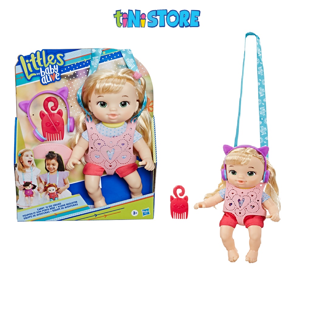 [Mã BMBAU300 giảm 7% đơn 499K] Đồ chơi bé gái Hasbro địu búp bê tóc vàng Baby Alive E7176