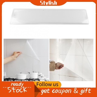 Decal dán tường bếp trong suốt chống dầu mỡ tiện dụng