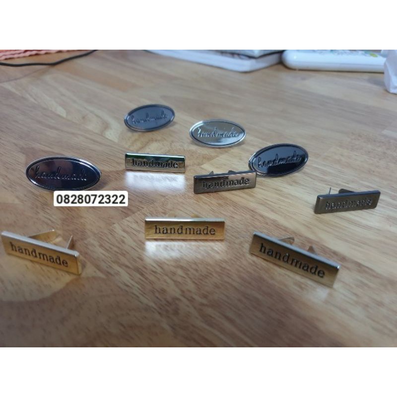 Mác Handmade Kim Loại Chữ Nhật &amp; Oval