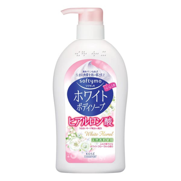 Sữa Tắm Trắng Sáng Da Hương Hoa Kosé Cosmeport Softymo White Body Soap Hb (White Floral) 600ml