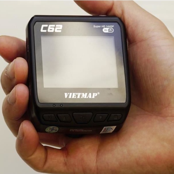Camera hành trình Vietmap C62 Ghi hình Ultra HD 2K - Quay 2 Mắt Trước & Sau - Dẫn Đường - Camera Sau Kiêm Lùi.