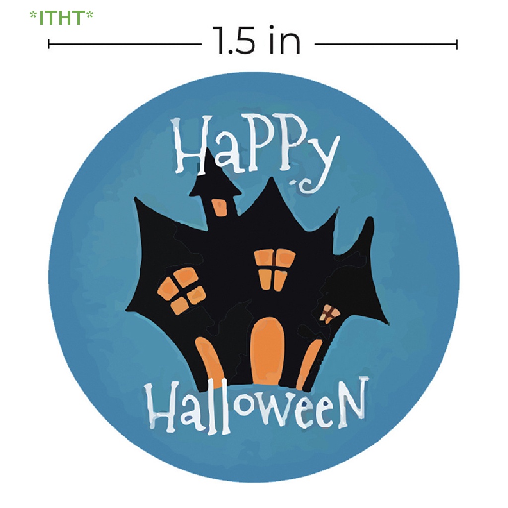 Bộ 500 Miếng Dán Hình Ma Cà Rồng Trang Trí Túi Kẹo Phong Cách Halloween Mới