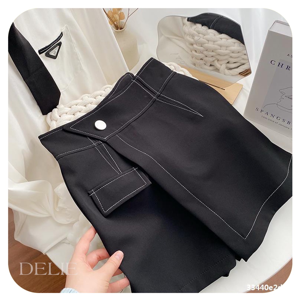 Quần giả váy DELIE quần váy chất kaki 2 lớp dày đứng form phong cách QV01