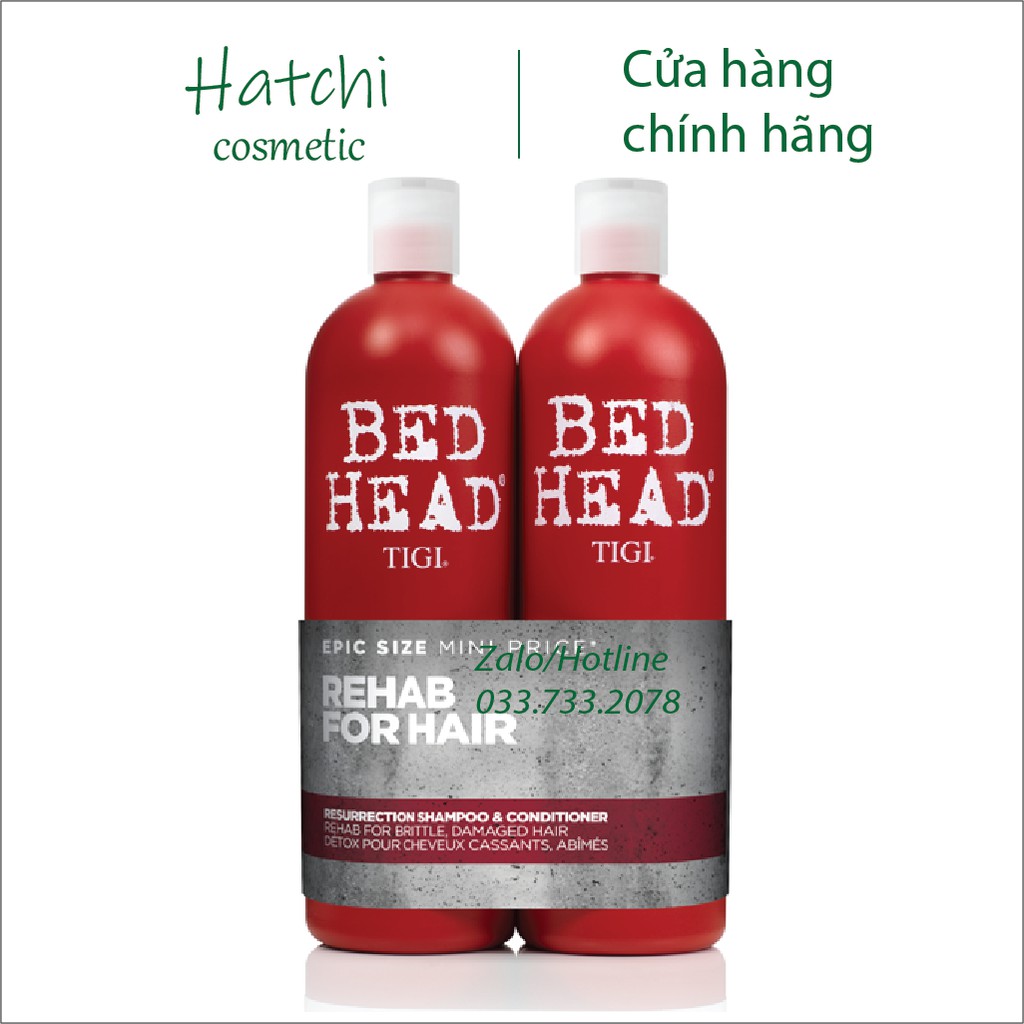 Cặp Gội Xả Tigi Đỏ ❣️Free Ship❣️ Dầu Gội Xả Tigi Đỏ Bed Head Giành Cho Tóc Hư Tổn, Làm Thơm Tóc, Mang Lại Sự Mượt