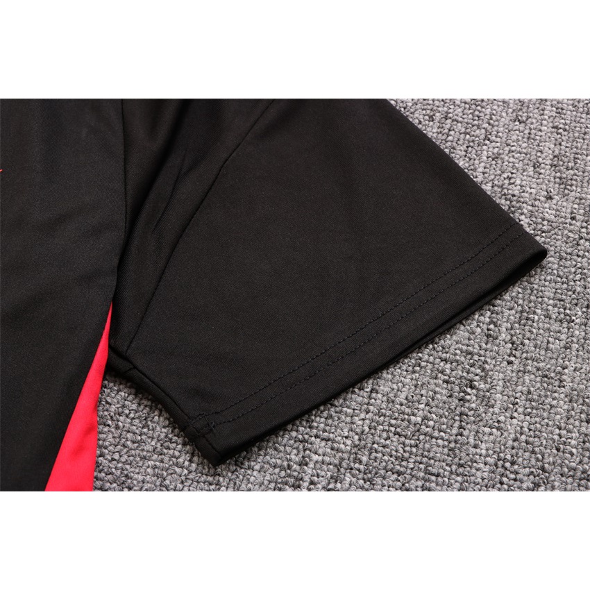 Set Đồ Thể Thao Gồm Áo Thun Tay Ngắn Cổ Chữ V Và Quần Dài Màu Đen Size S-2XL Thời Trang Mùa Hè 2022-23 Bayern Munich Cho Nam