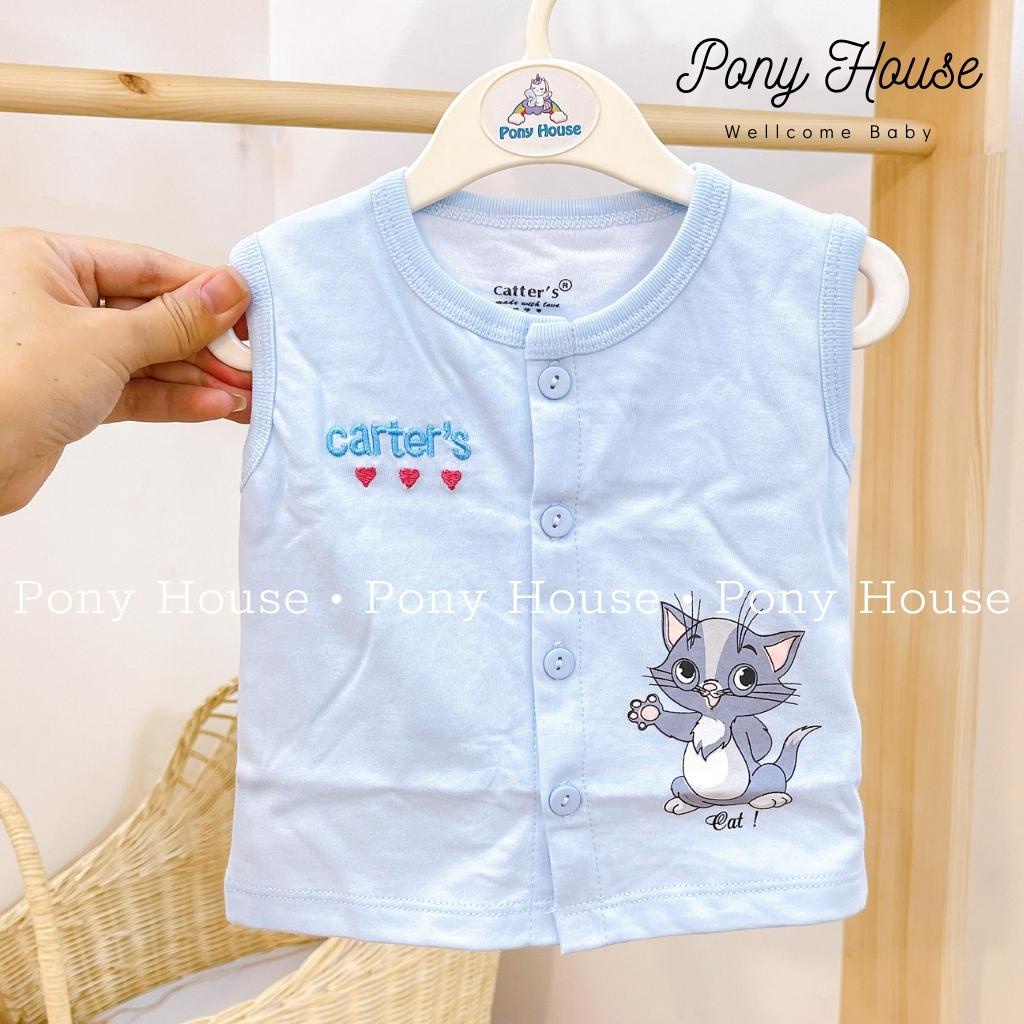Áo Gile Carters Cotton 2 Lớp Cho Bé Trai Bé Gái Sơ Sinh