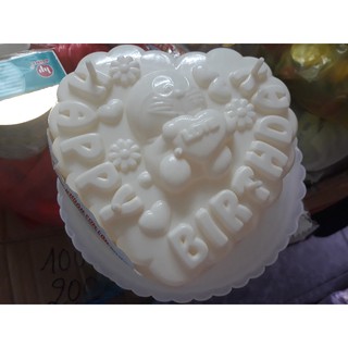 Khuôn Rau Câu Happybirthday Trái Tim 20cm