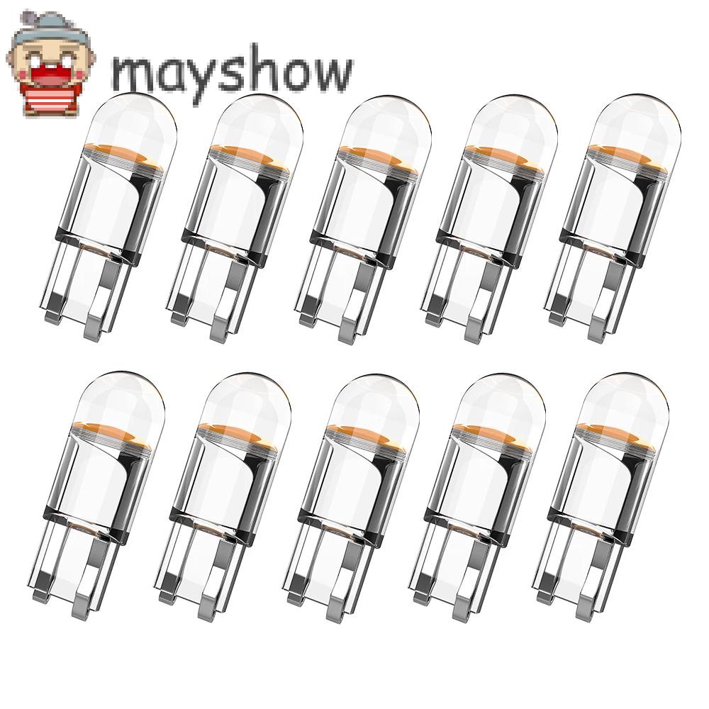 Set 10 bóng đèn LED 12V Canbus Xenon T10 COB 6000K cho xe hơi