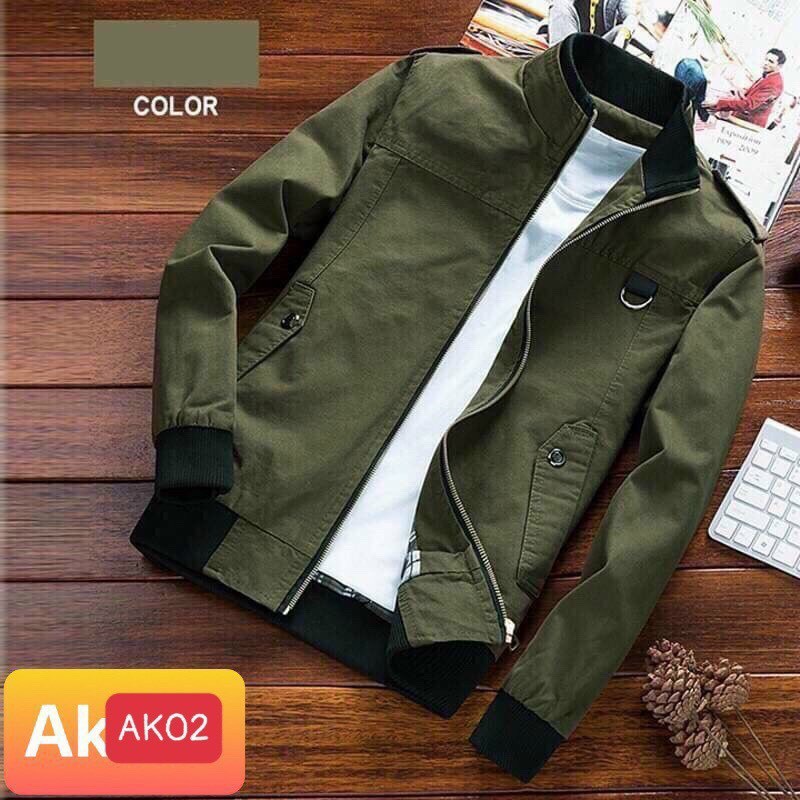Áo khoác kaki nam cao cấp-mẫu hottrend nhất hiện nay-chất kaki 2 lớp BEN shop0807 v1