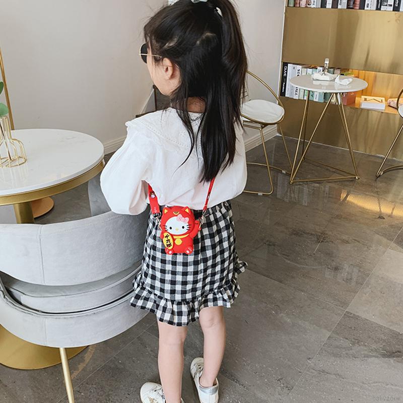 Túi Đeo Chéo Hình Gấu Hoạt Hình Dễ Thương Cho Bé