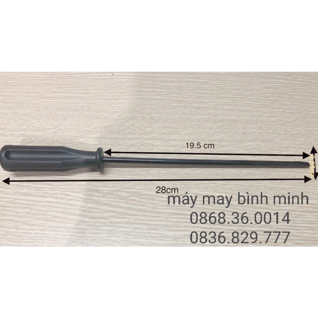 Tô vít cán nhựa đen to dài 28cm tiện dụng trong nghành may, máy may công nghiệp