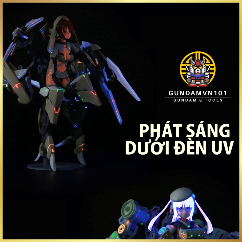 QW MODEL SƠN UV PANEL LINE HUỲNH QUANG - Dung dịch quanwei fluorescent đi kẻ lằn chìm mô hình lắp ráp gundam gunpla lbx