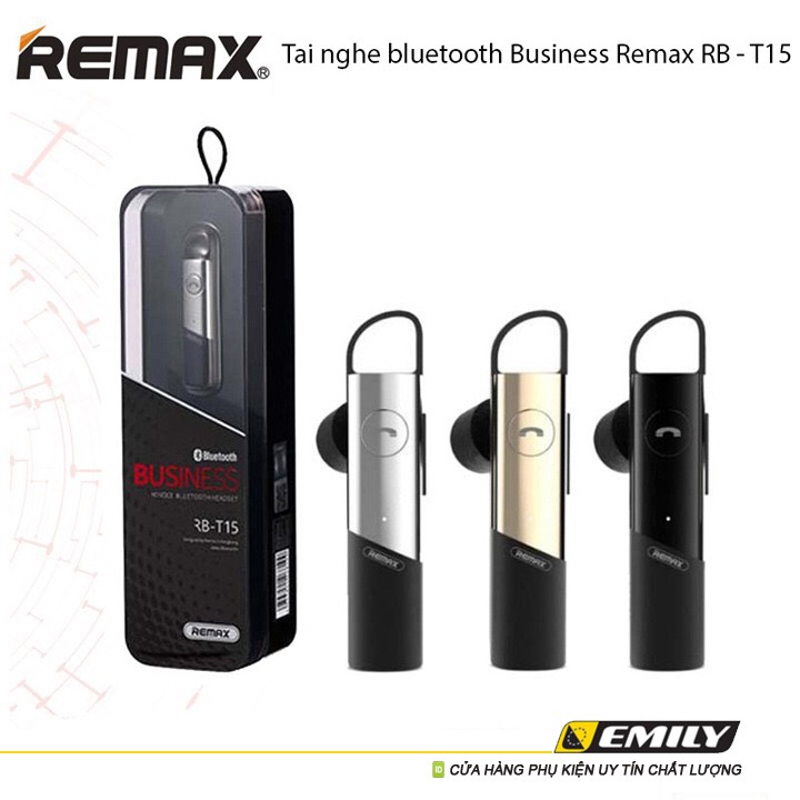 Tai nghe bluetooth Business Remax RB-T15  Bảo hành 12 tháng