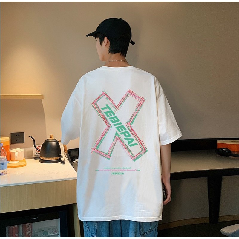 Áo thun nam nữ Unisex Tebiepai basic form rộng chất liệu cotton phong cách Hàn Quốc Next Fashion A02