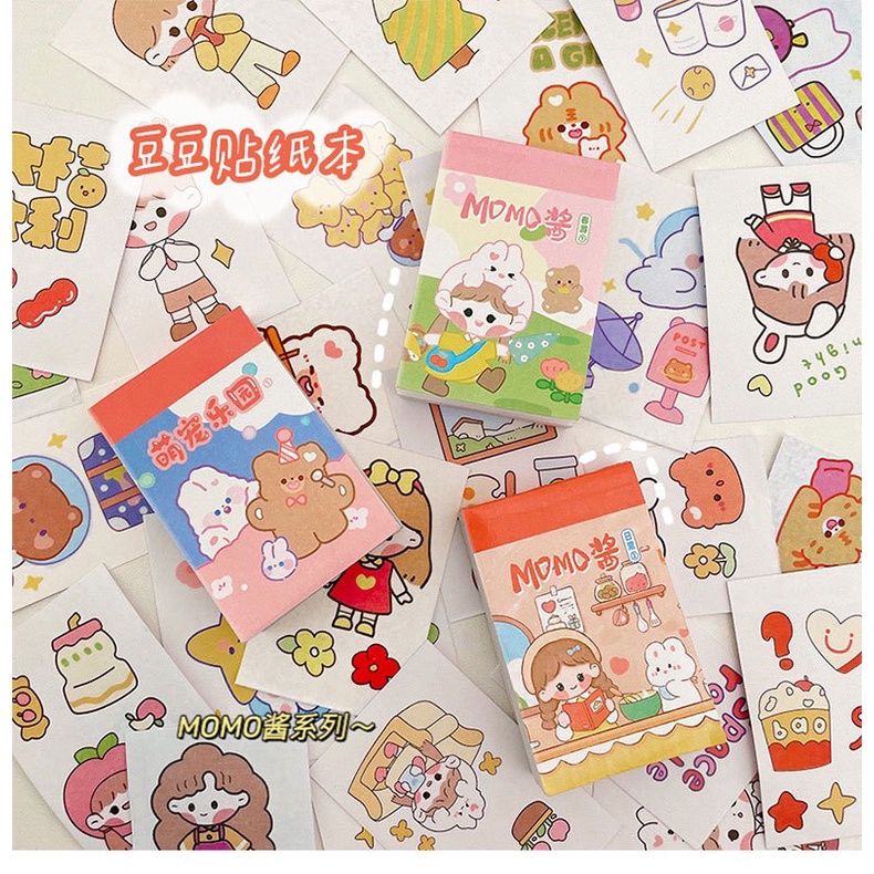 Sổ 50 trang stickers độc đáo dễ thương - MiuSua