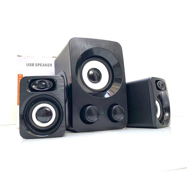Loa vi tính 2.1 Bass siêu trầm, âm thanh chân thực, thiết kế nhỏ gọn Dùng Cho Máy Tính Và Điện Thoại