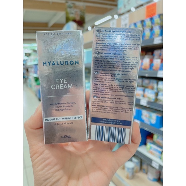 KEM MẮT DƯỠNG ẨM CHỐNG LÃO HÓA CIEN 4D HYALURON EYE CREAM 15ML