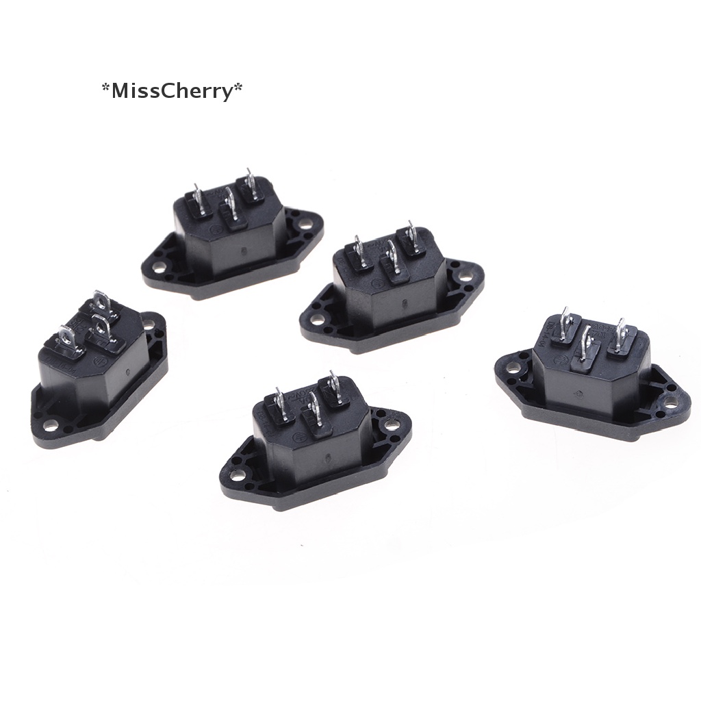 Set 5 Phích Cắm Nguồn IEC 320 C14 AC 250V 10A Chuyên Dụng