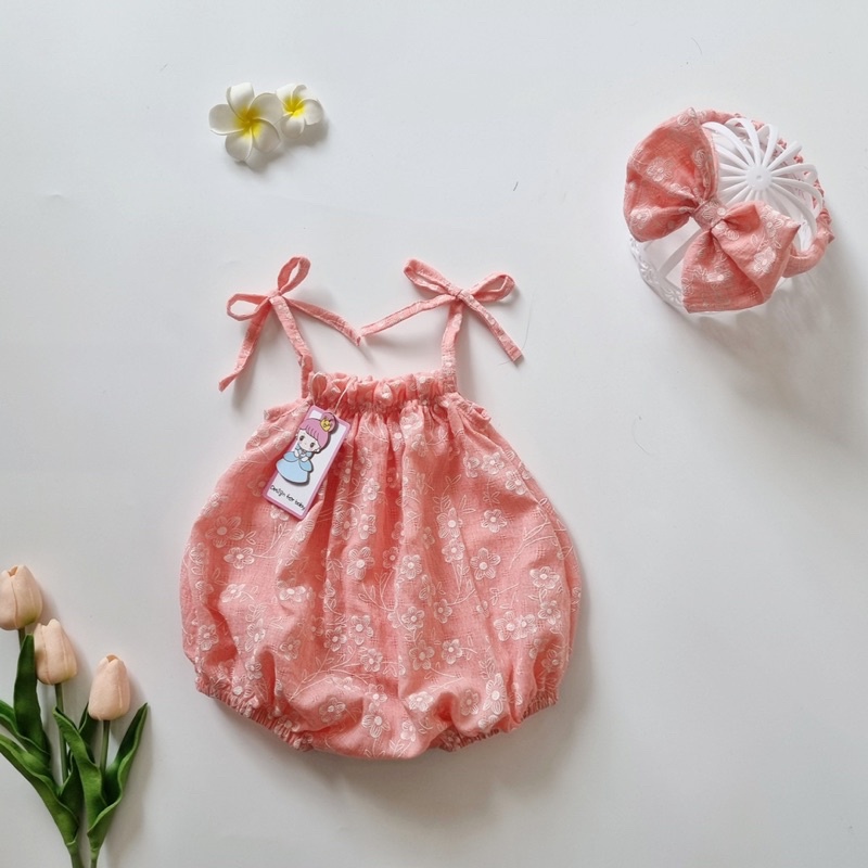 Bodysuit 2 Dây, Bodychip Hoa Nhí 2 Dây Hoa Nhí Chất Thông Hơi Siêu Mát Cho Bé Sơ Sinh