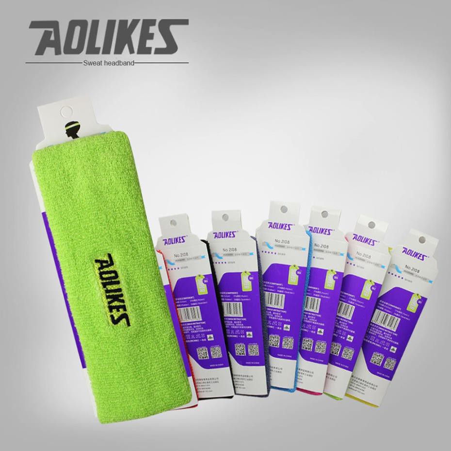 Băng Đô đeo trán chơi thể thao Chính Hãng Aolikes Chính hãng -  thấm mồ hôi cotton thoáng khí sport sweatband