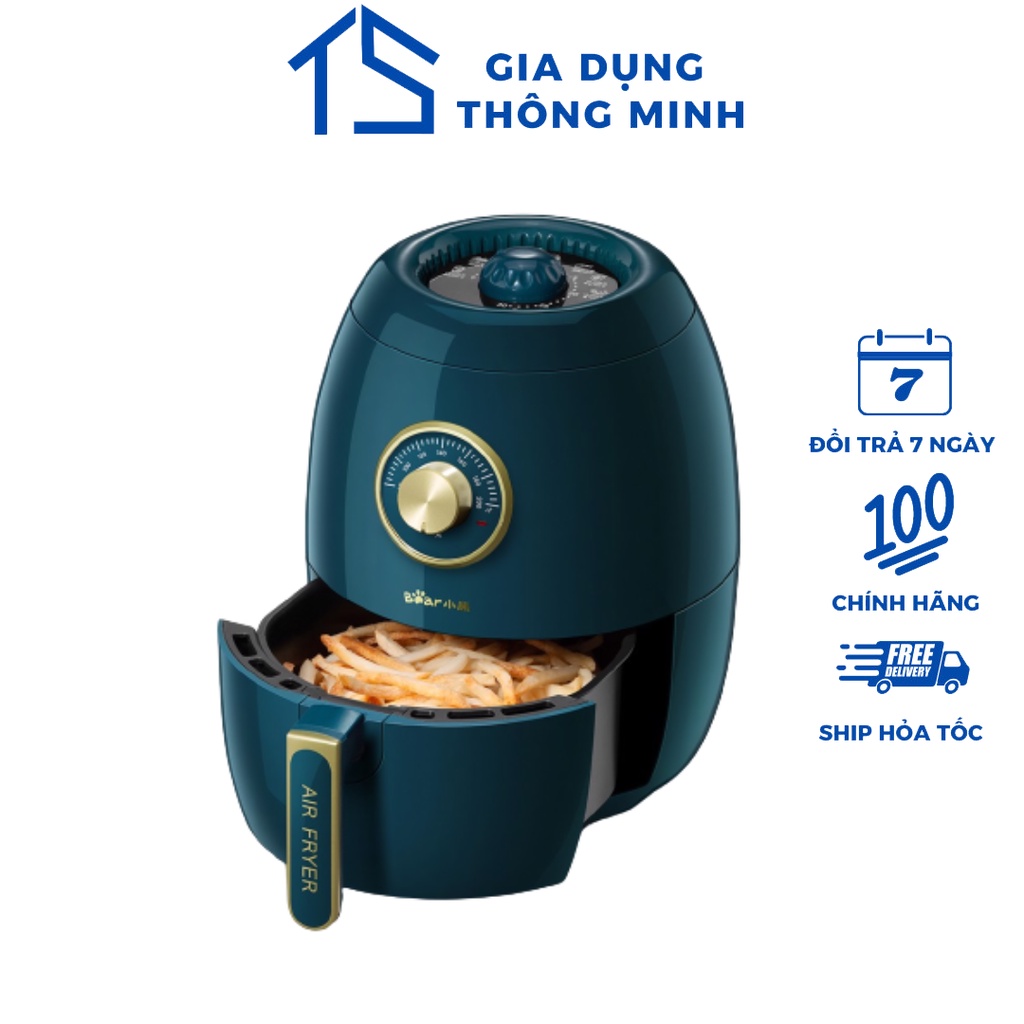 Nồi Chiên Không Dầu Bear 3L QZG-A14D1 - Hàng Chính Hãng
