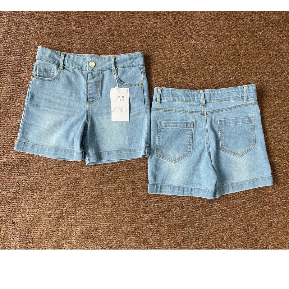 -QUẦN SHORT JEAN TRÊN GỐI ZARA VẢI SIÊU MỀM - CHO BÉ TRAI VÀ BÉ GÁI  -MÃ QBG05
