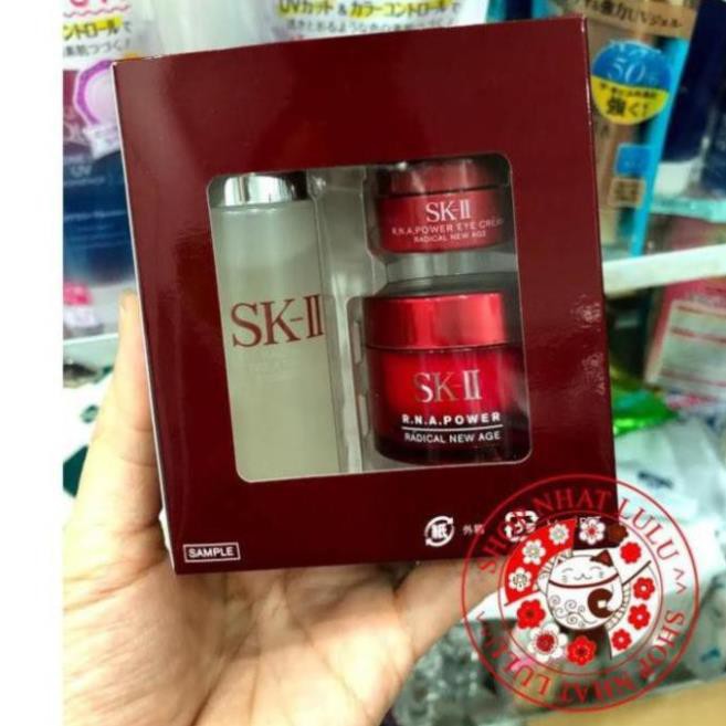 SET MINI SK-II 3 MÓN NƯỚC THẦN, KEM MẮT, KEM DƯỠNG RNA SKII NHẬT BẢN shopnhatlulu