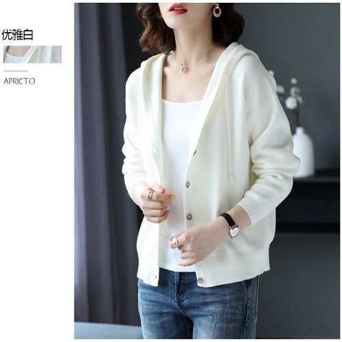 Áo khoác len nữ có nón QUẢNG CHÂU LS_A473