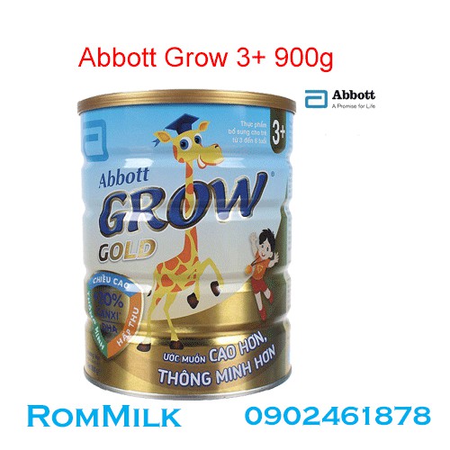 Sữa bột Abbott Grow Gold 3+ (900g)