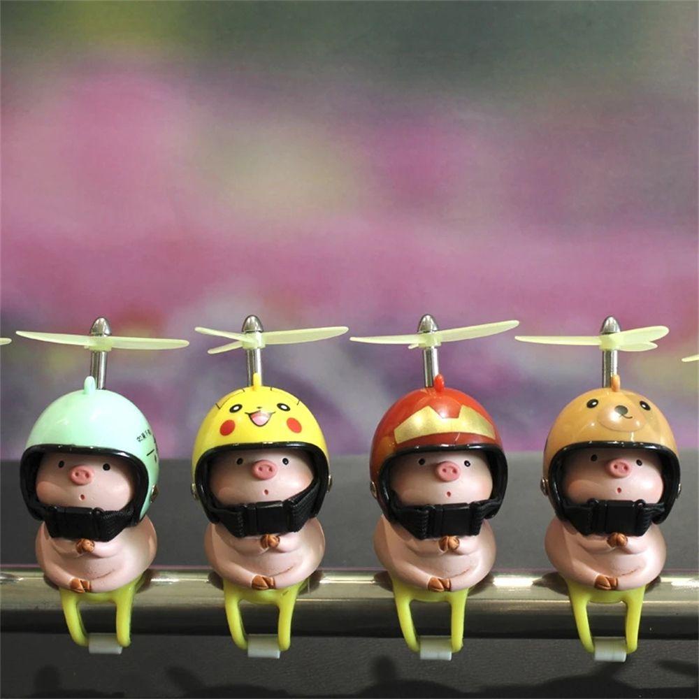 Đồ Chơi Hình Chú Heo Đội Nón Bảo Hiểm Dễ Thương Trang Trí Xe Đạp / Nón Bảo Hiểm VANES1