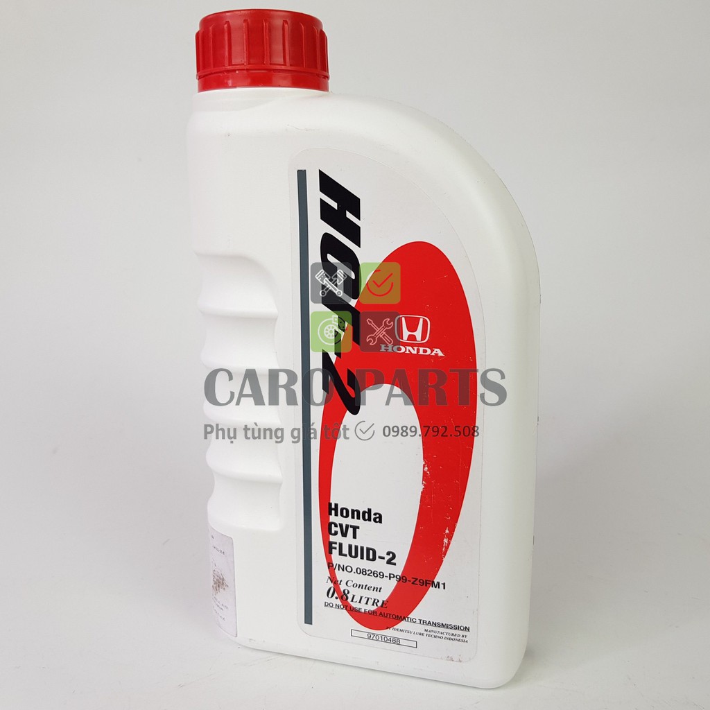 Dầu nhớt hộp số tự động vô cấp xe City, Civic, Jazz Honda HCF-2 CVT Fluid-2